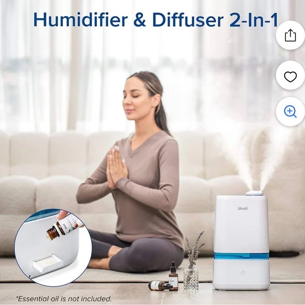 Levoit Cool Mist Humidifier Classic 200 - Picture 4 of 8